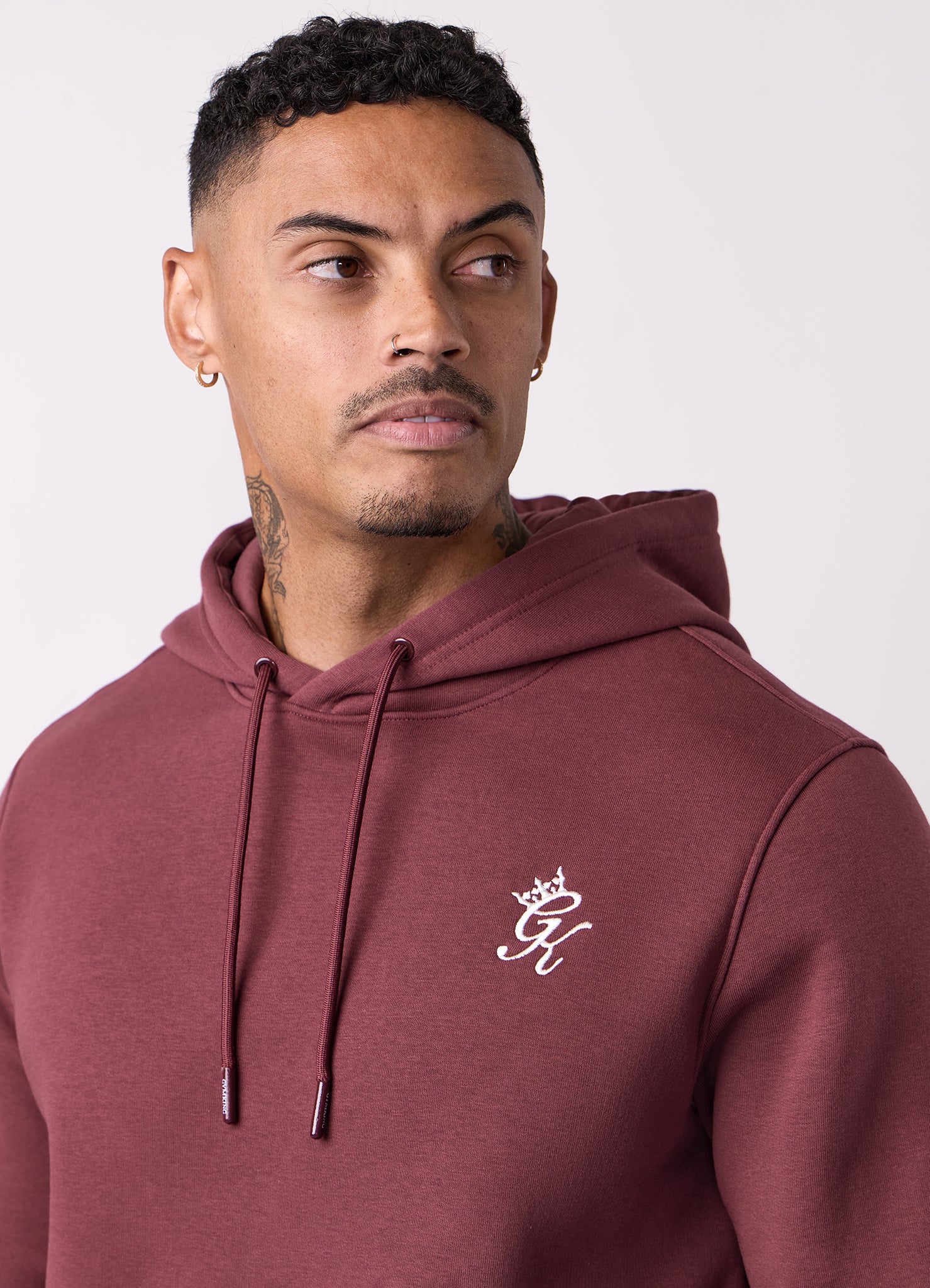Gym King Fundamental Hood Tracksuit - Burgundy