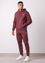Gym King Fundamental Hood Tracksuit - Burgundy