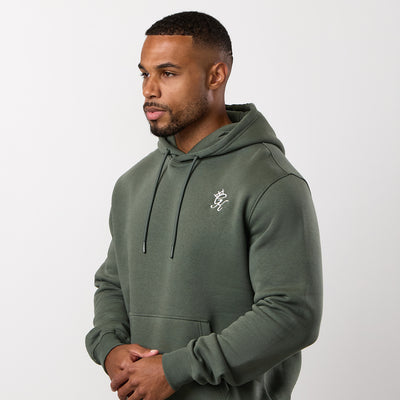 Gym King Fundamental Fleece Hoodie - Deep Olive