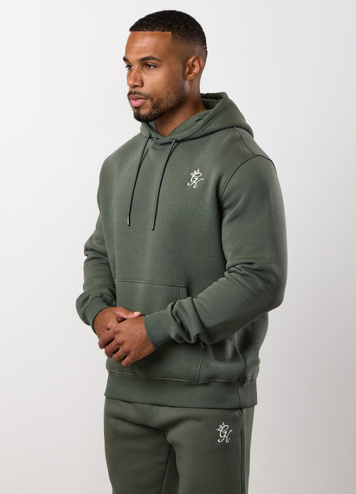 Gym King Fundamental Fleece Hoodie - Deep Olive