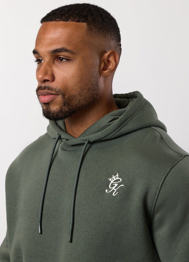Gym King Fundamental Fleece Hood - Deep Olive