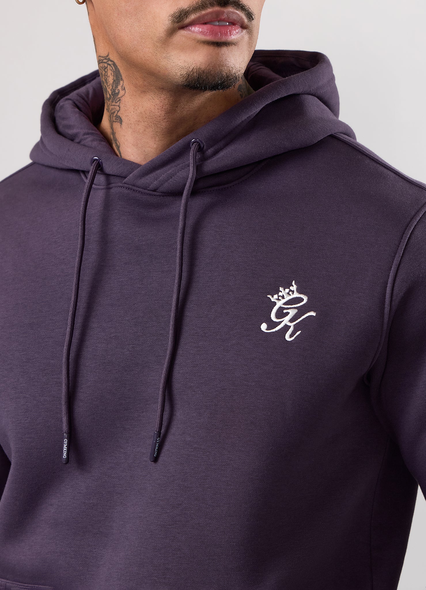 Gym King Fundamental Hood Tracksuit - Deep Purple