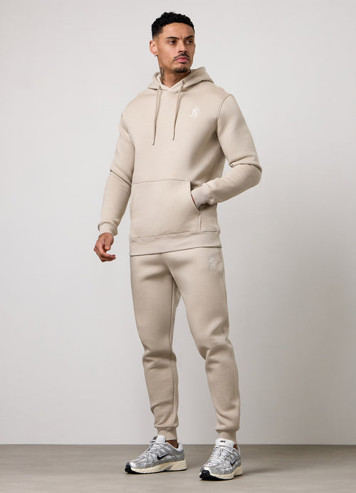 Gym King Fundamental Hood Tracksuit - Fossil Stone
