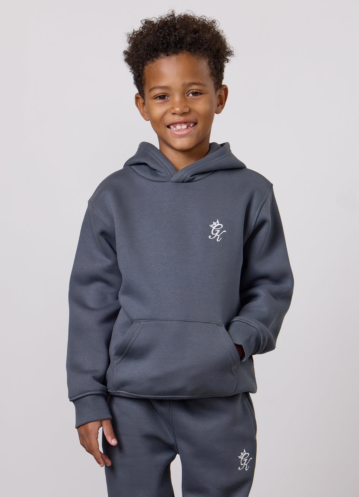 Gym King Older Kids Fundamental Hoodie - Mountain Slate