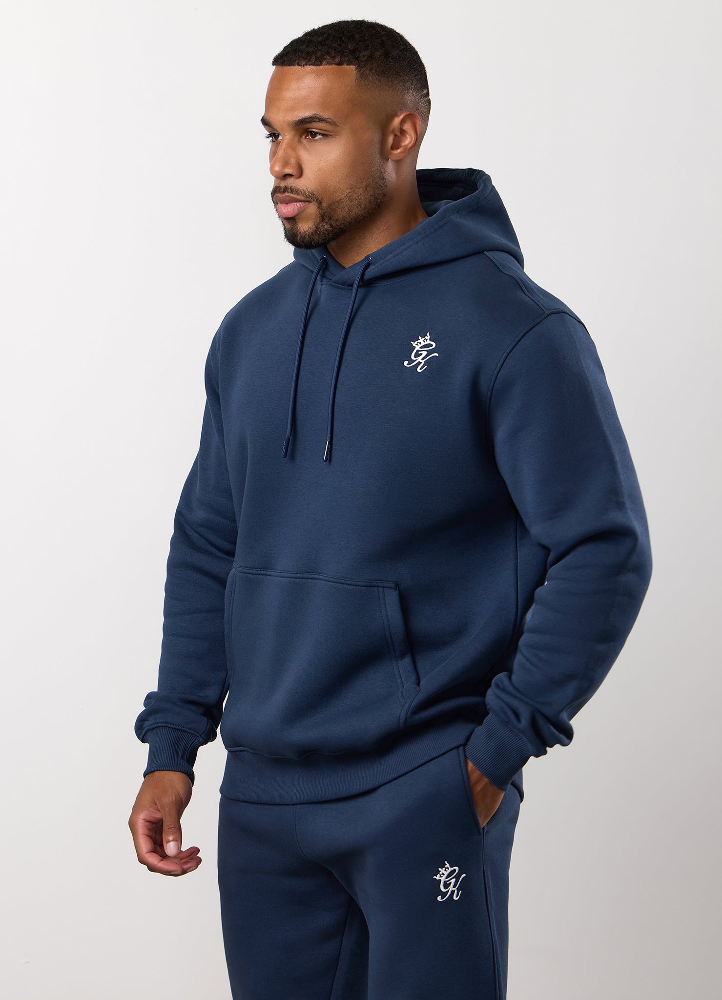 Gym King Fundamental Fleece Hood - Rich Blue