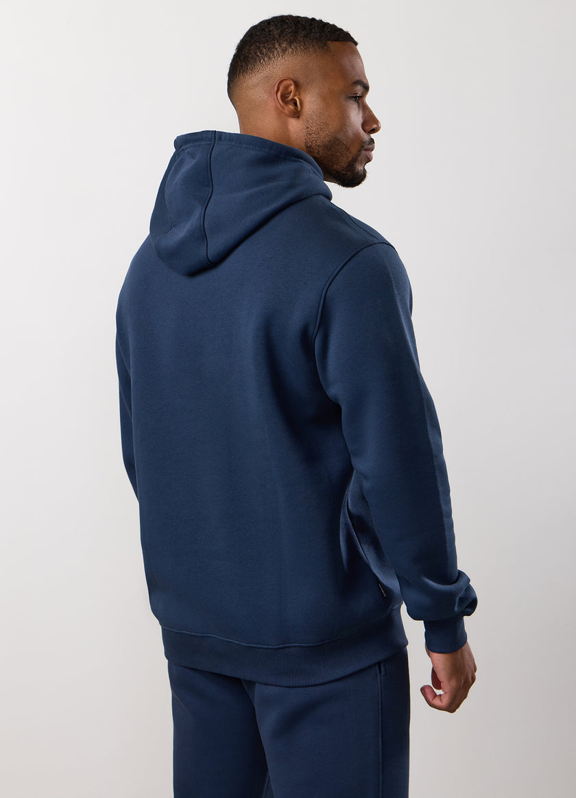 Gym King Fundamental Fleece Hood - Rich Blue