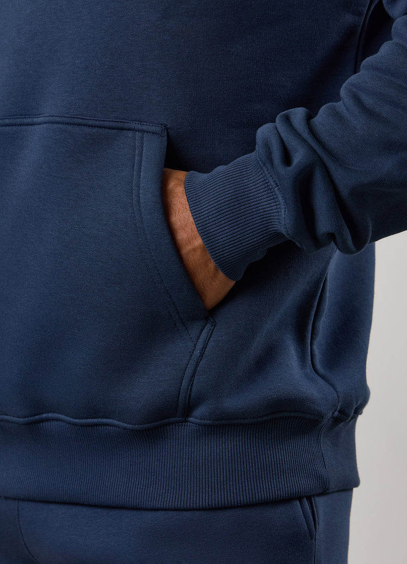 Gym King Fundamental Fleece Hood - Rich Blue