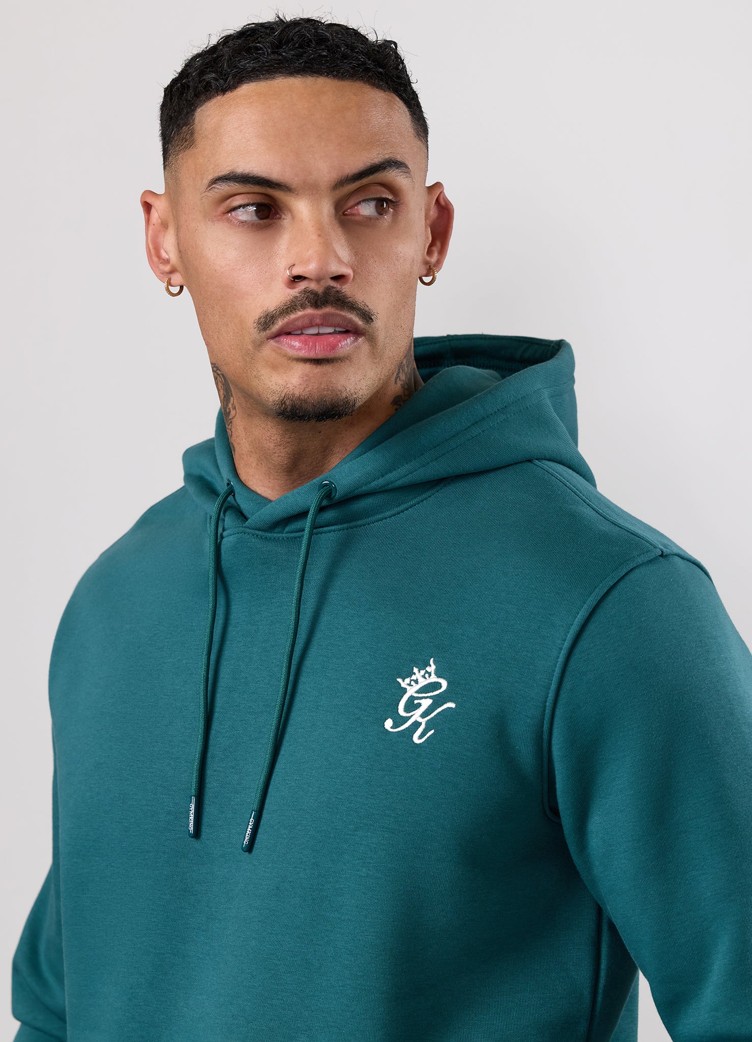 Gym King Fundamental Hood Tracksuit - Storm Teal