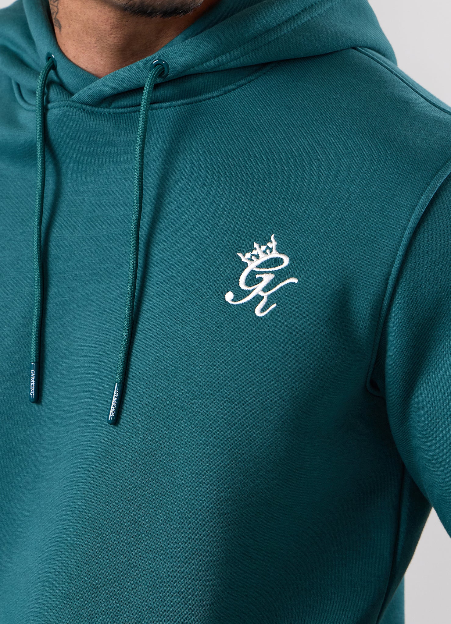 Gym King Fundamental Hood Tracksuit - Storm Teal