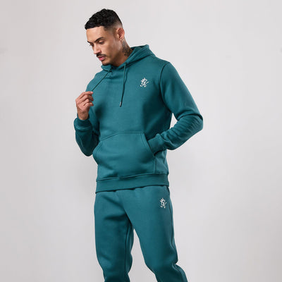Gym King Fundamental Hood Tracksuit - Storm Teal