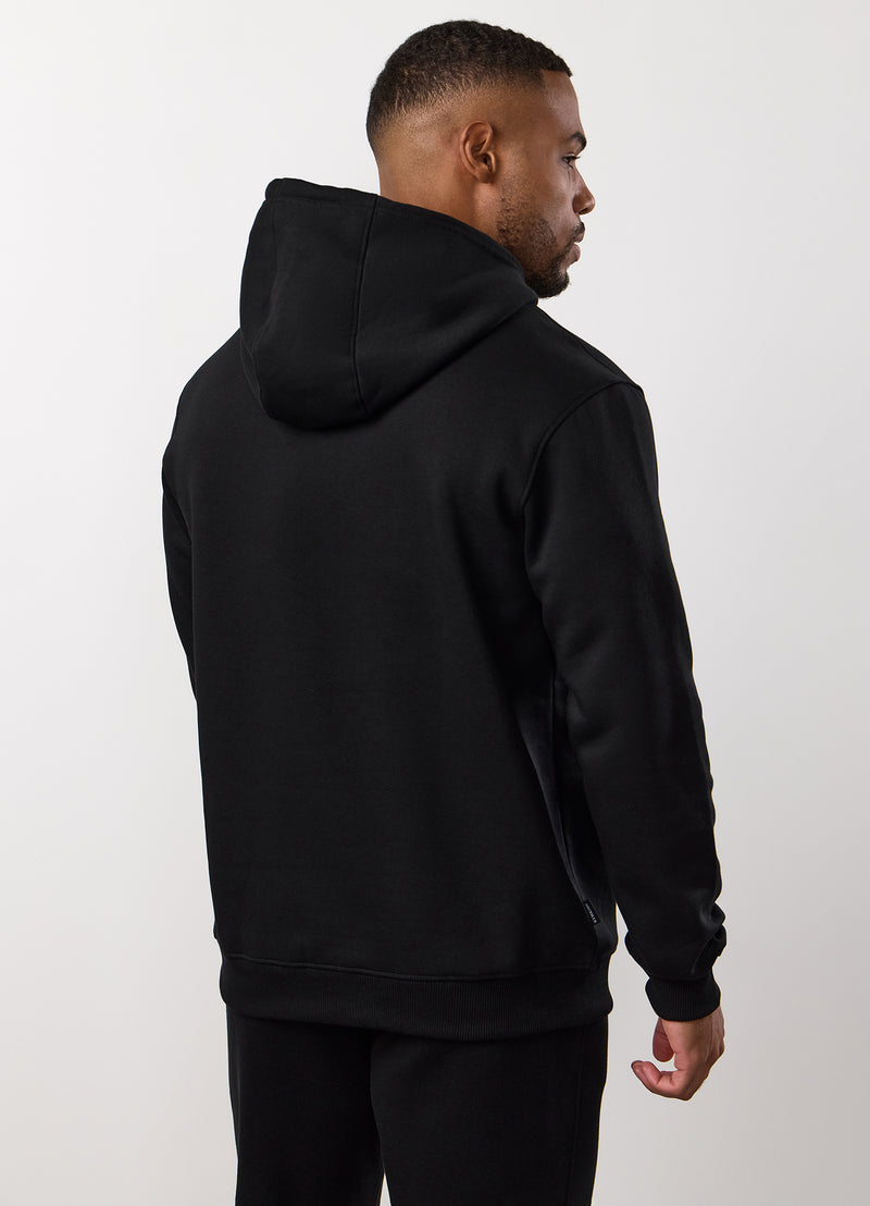 Gym King Fundamental Fleece Hood - Black/Gold