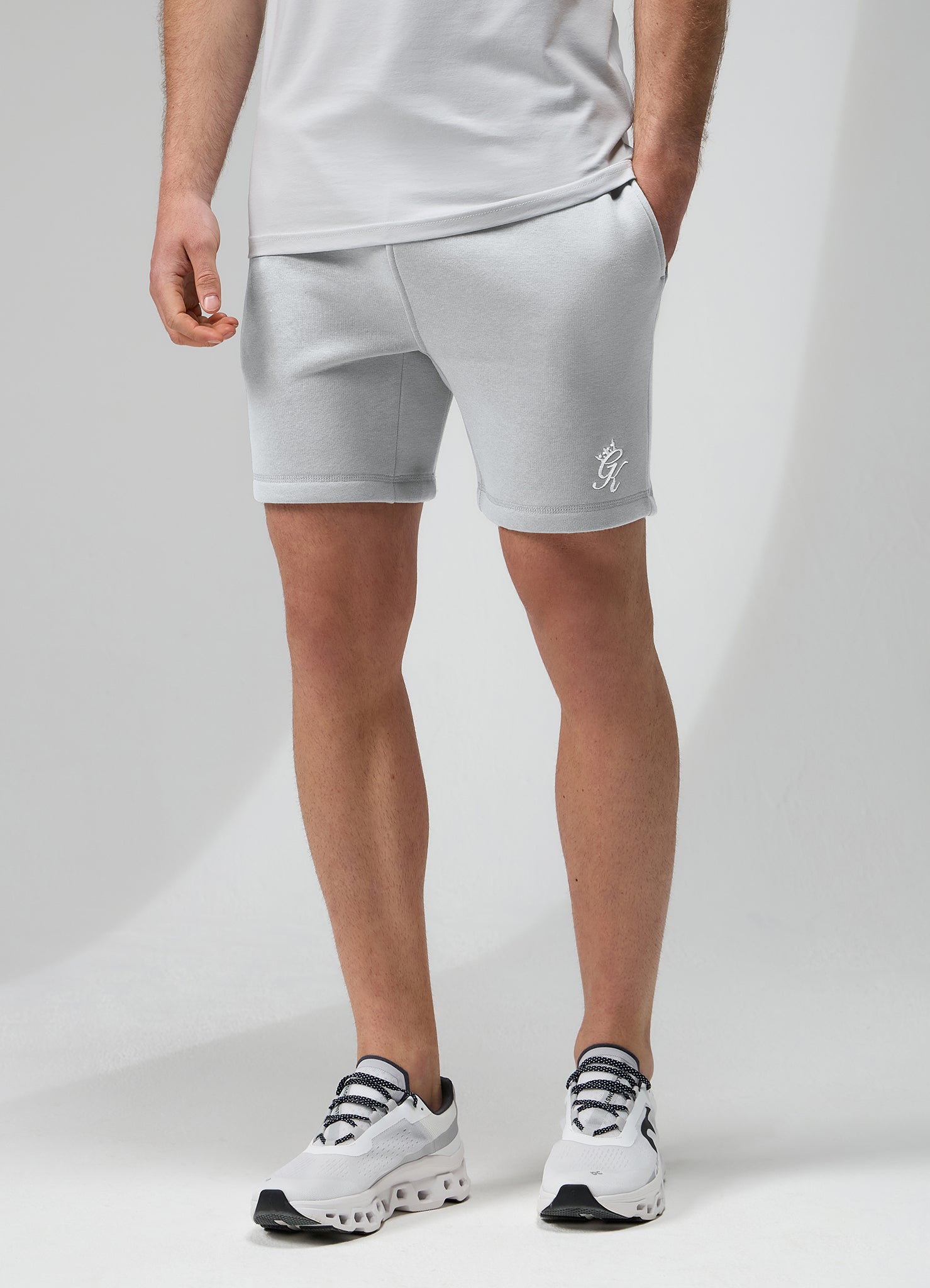 Gym King Fundamental Fleece Short - Light Grey