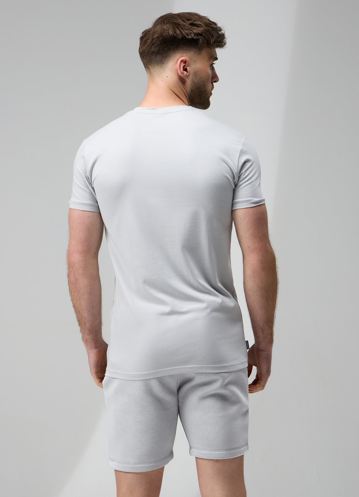 Gym King Fundamental Jersey Tee - Light Grey