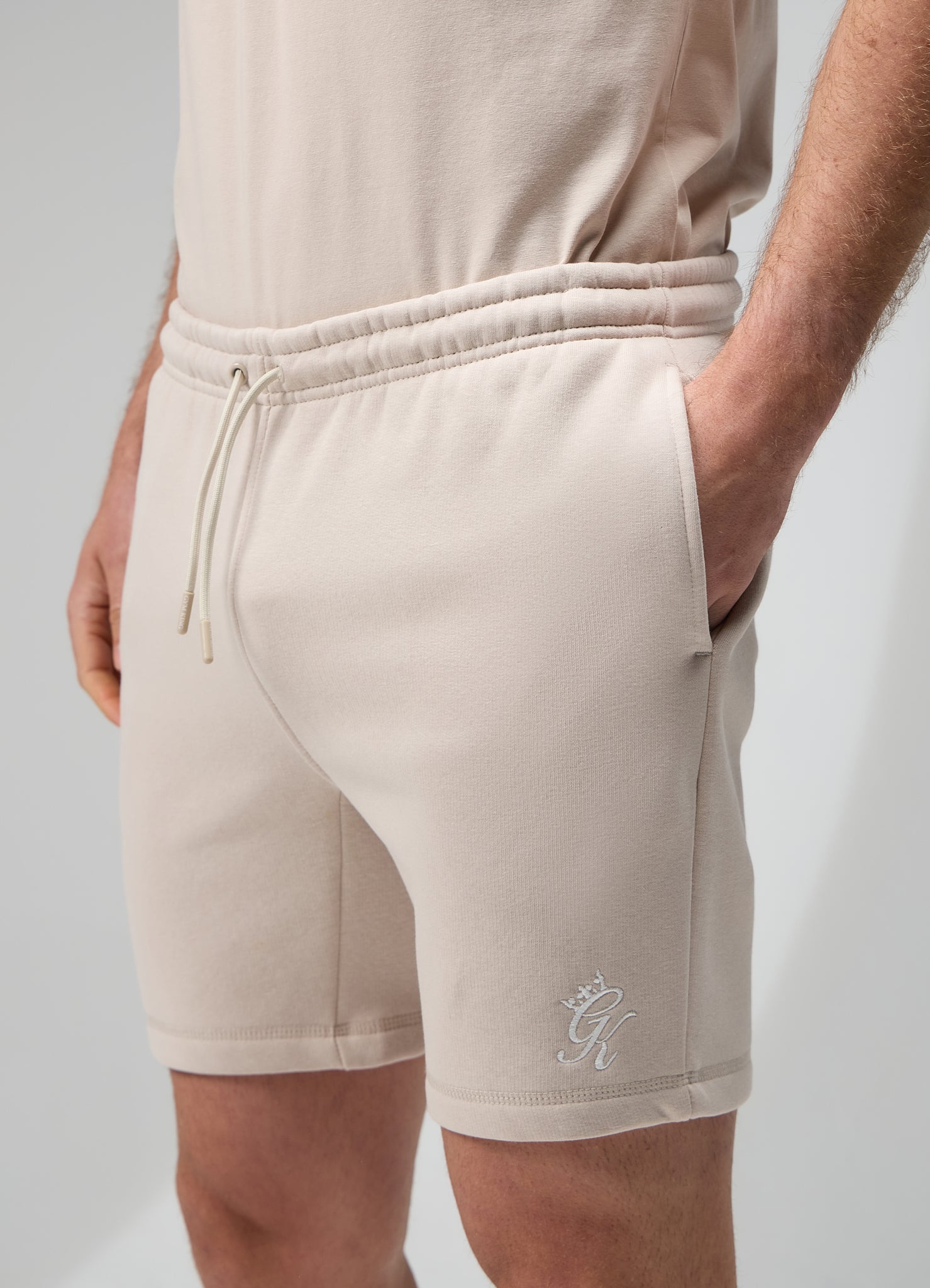 Gym King Fundamental Fleece Short - Light Stone