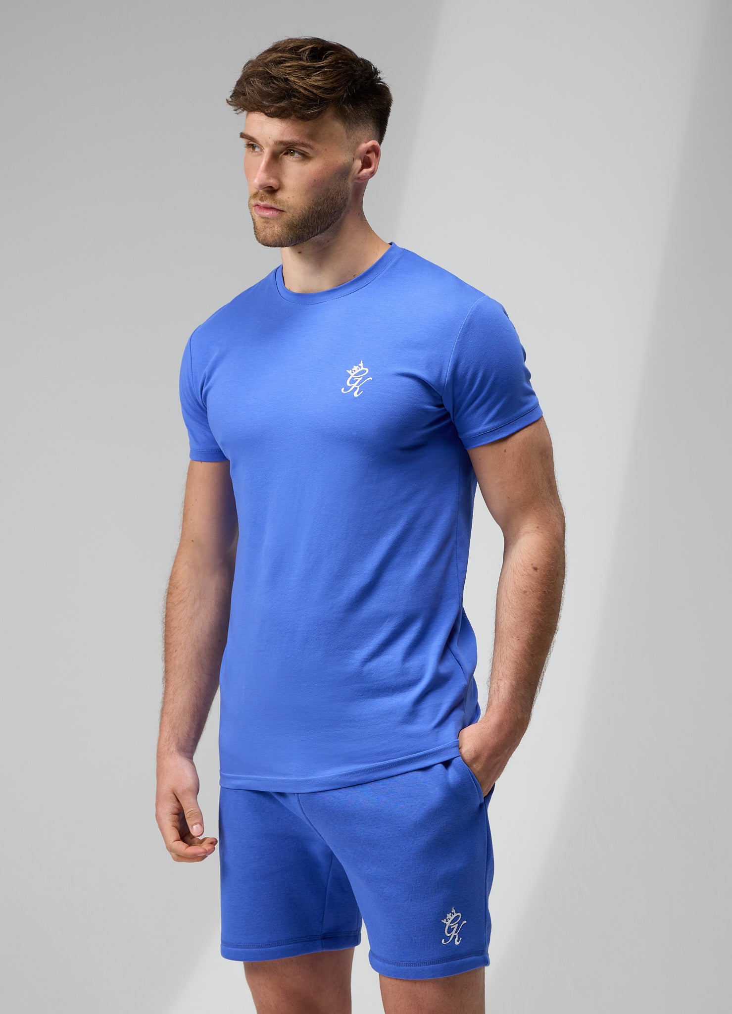 Gym King Fundamental Jersey Tee - Sonic Blue