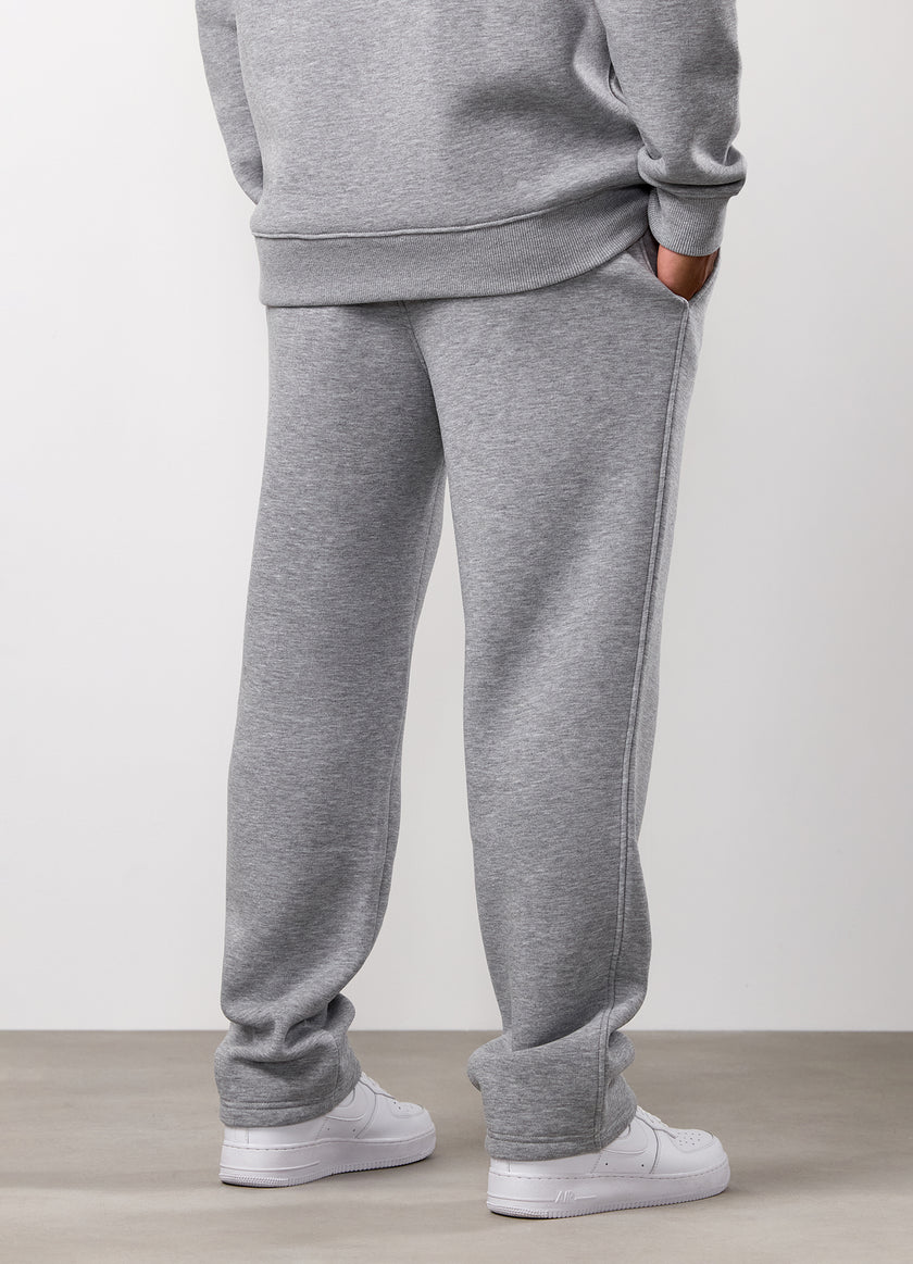 Gym King Fundamental Linear Straight Leg Jogger - Grey Marl