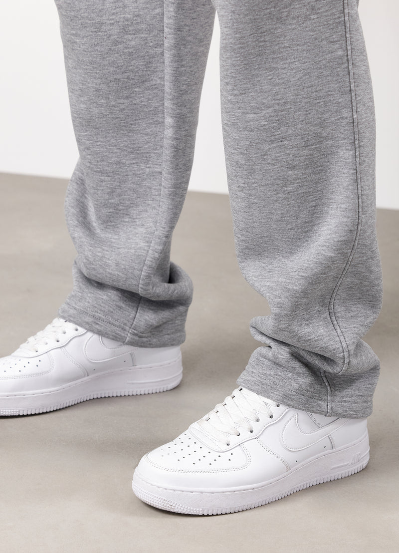 Gym King Fundamental Linear Straight Leg Jogger - Grey Marl