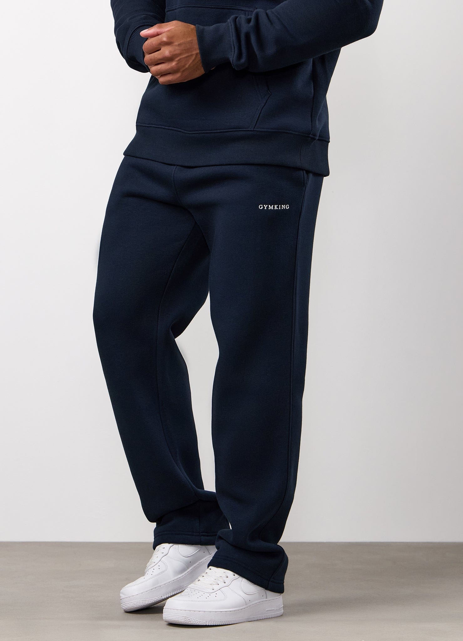 Gym King Fundamental Linear 1/4 Zip Tracksuit - Navy