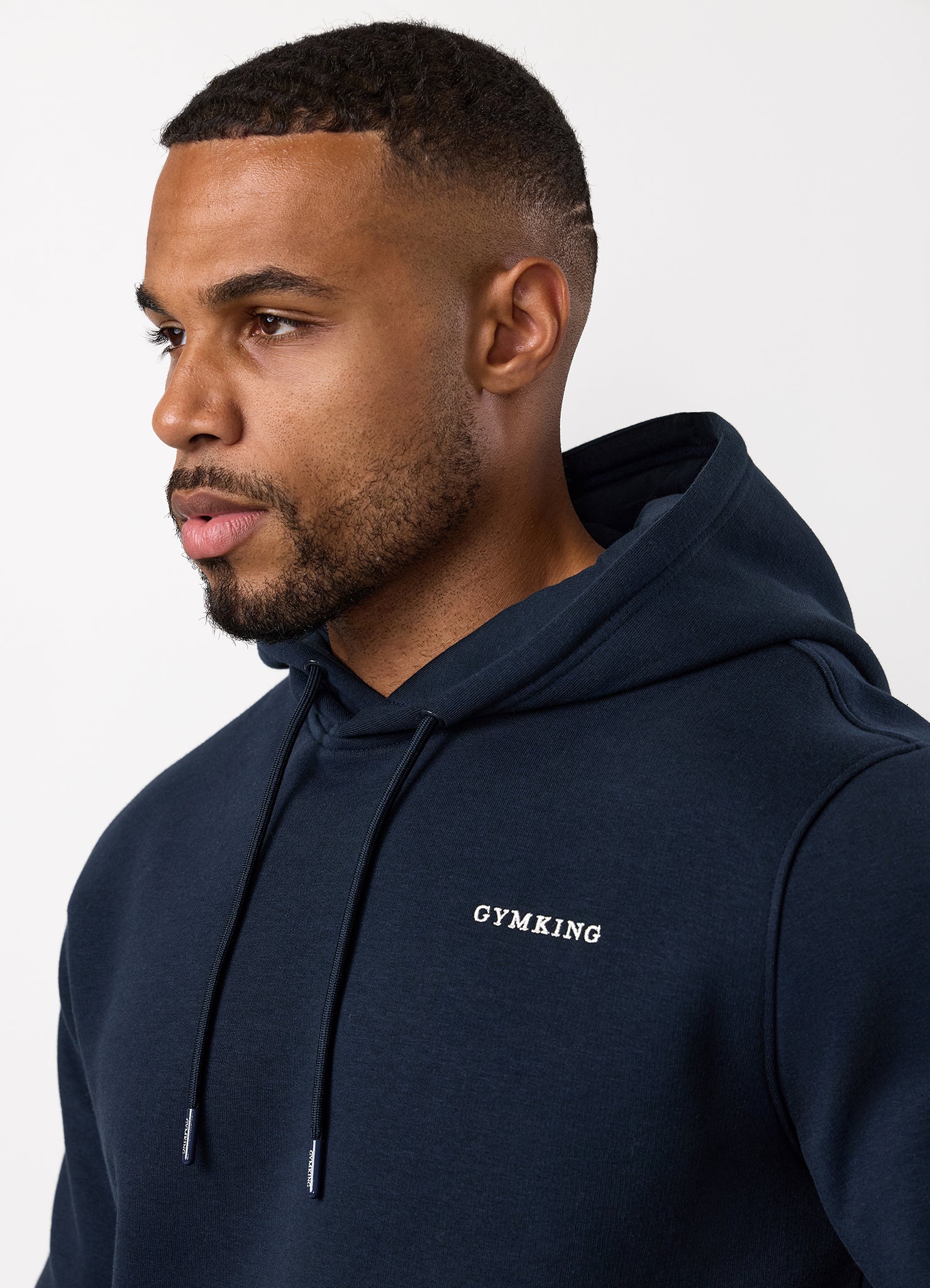 Gym King Fundamental Linear Hood - Navy