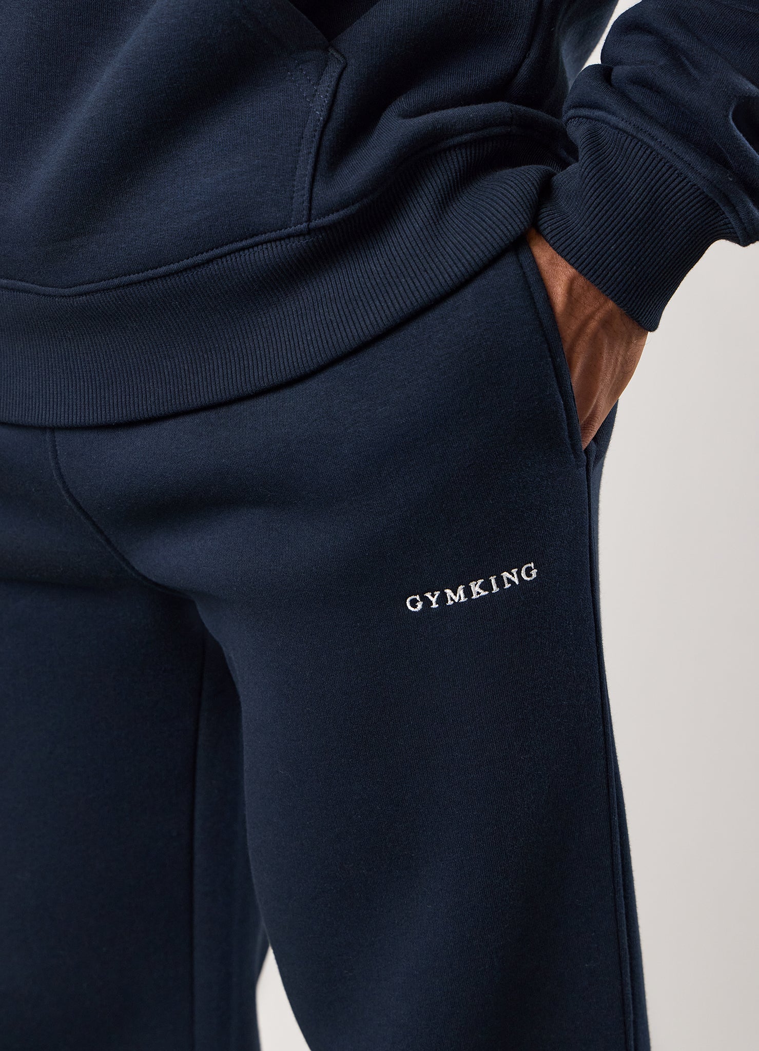 Gym King Fundamental Linear Straight Leg Tracksuit - Navy