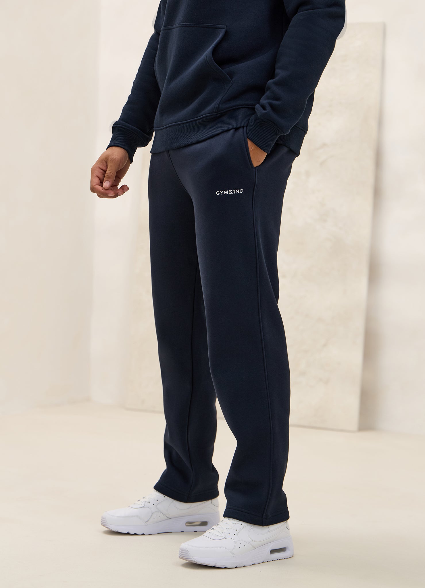 Gym King Fundamental Linear Straight Leg Jogger - Navy