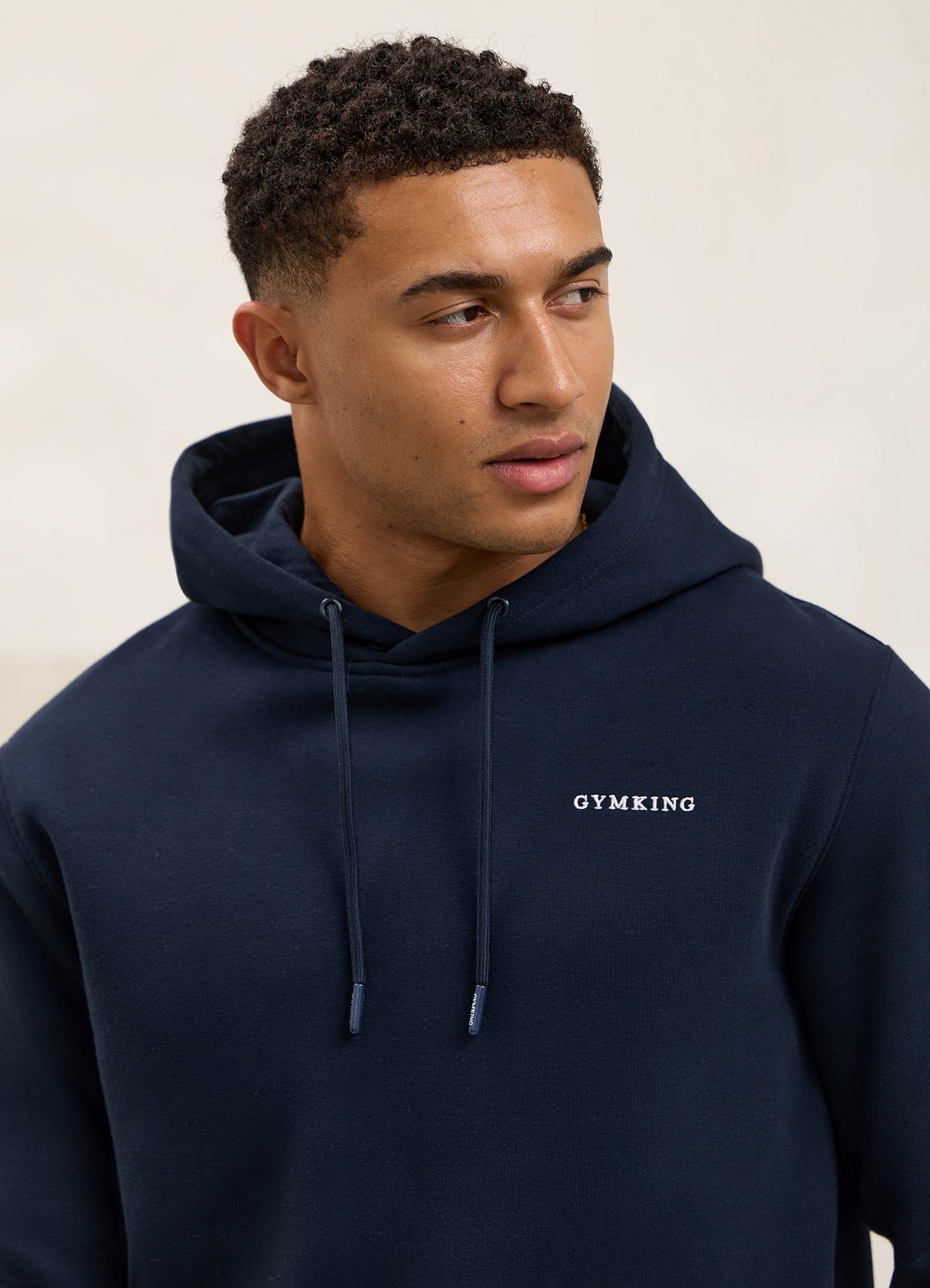 Gym King Fundamental Linear Hood - Navy