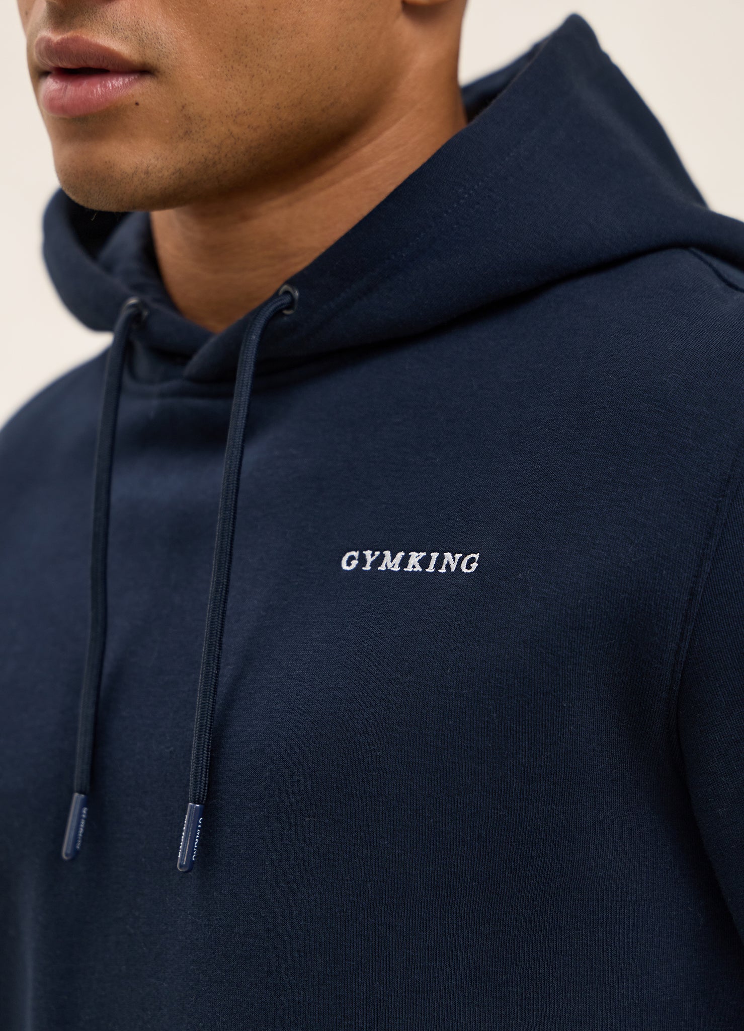 Gym King Fundamental Linear Hood - Navy