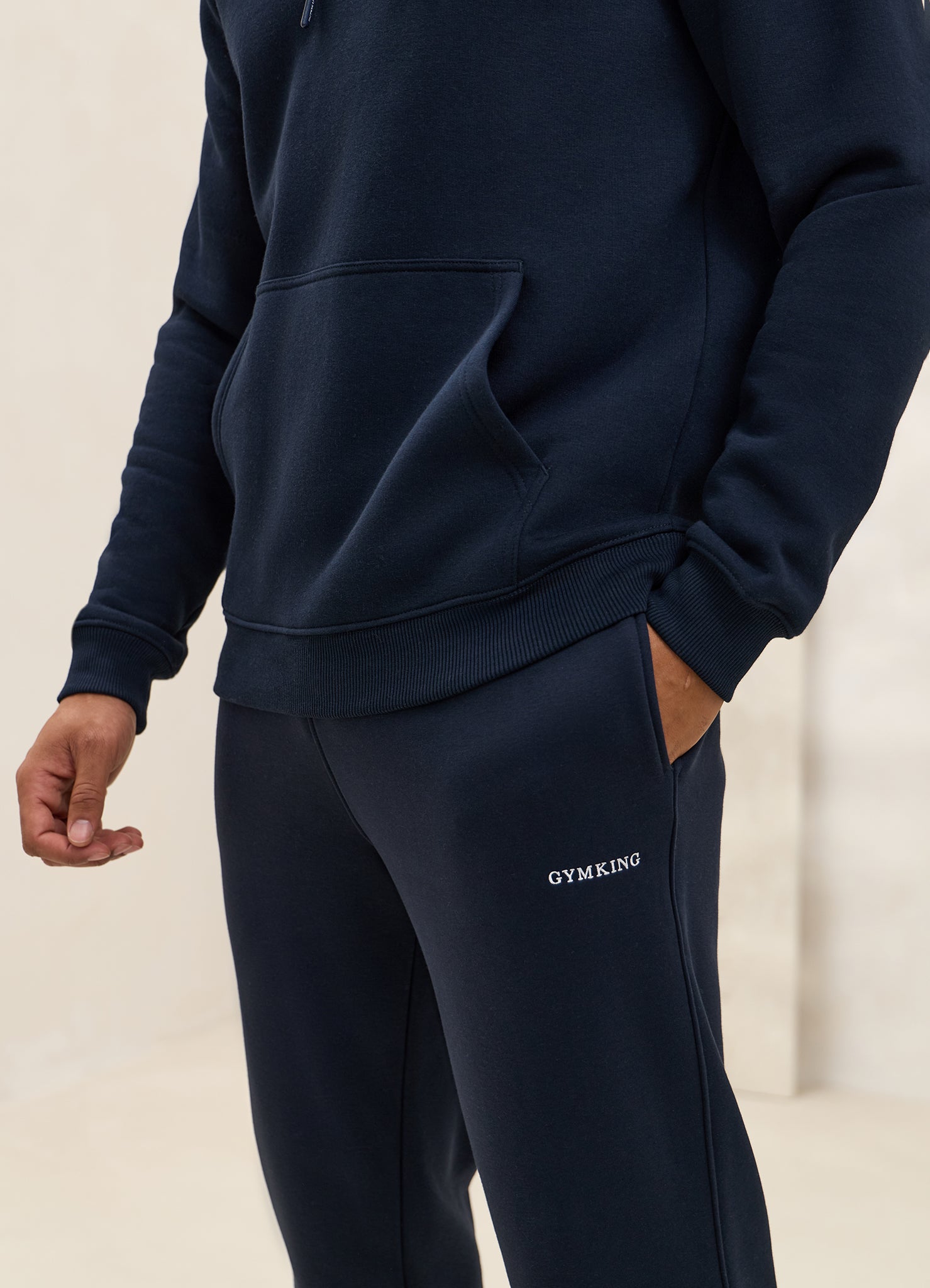 Gym King Fundamental Linear Straight Leg Jogger - Navy
