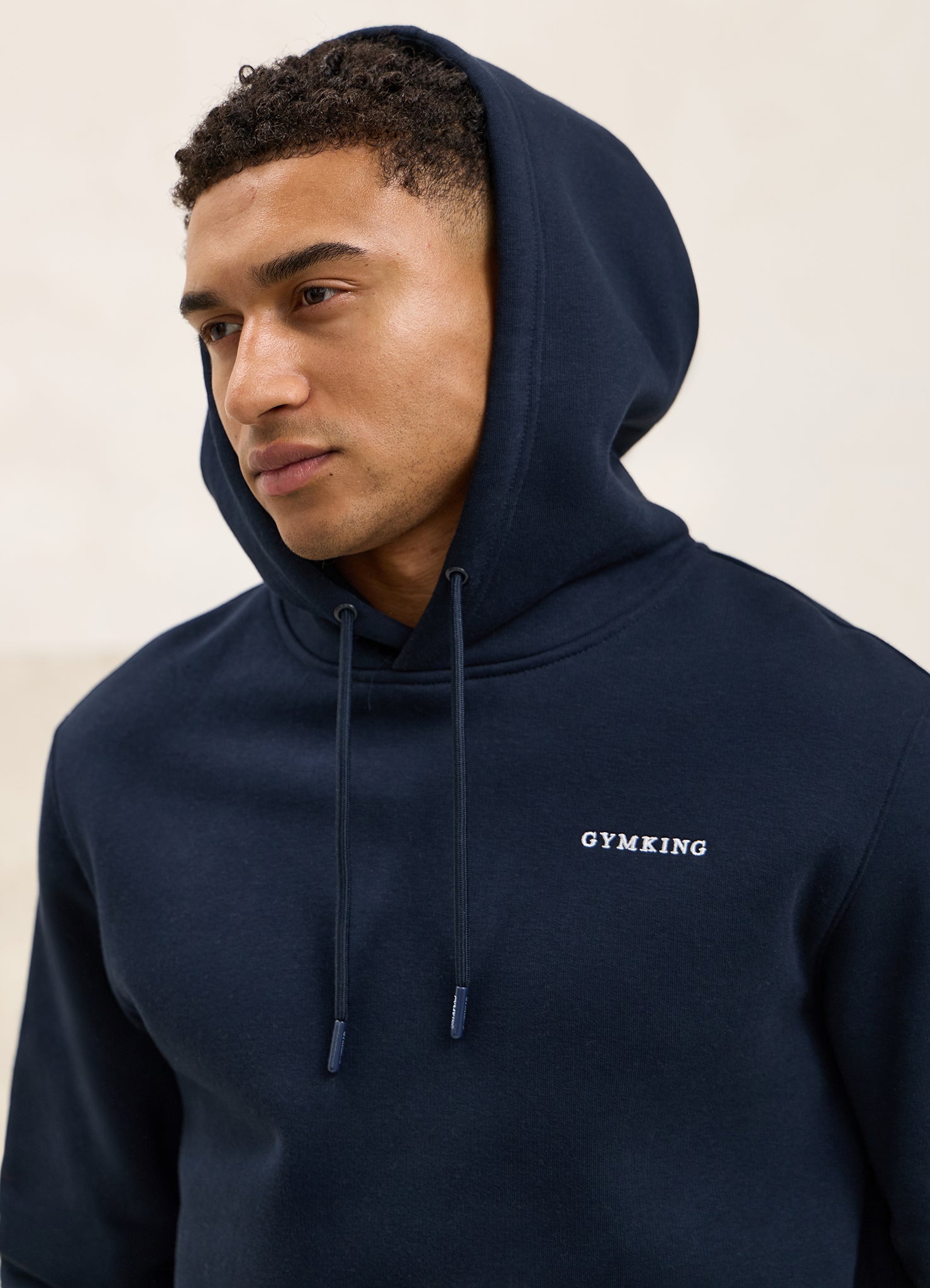 Gym King Fundamental Linear Hood - Navy