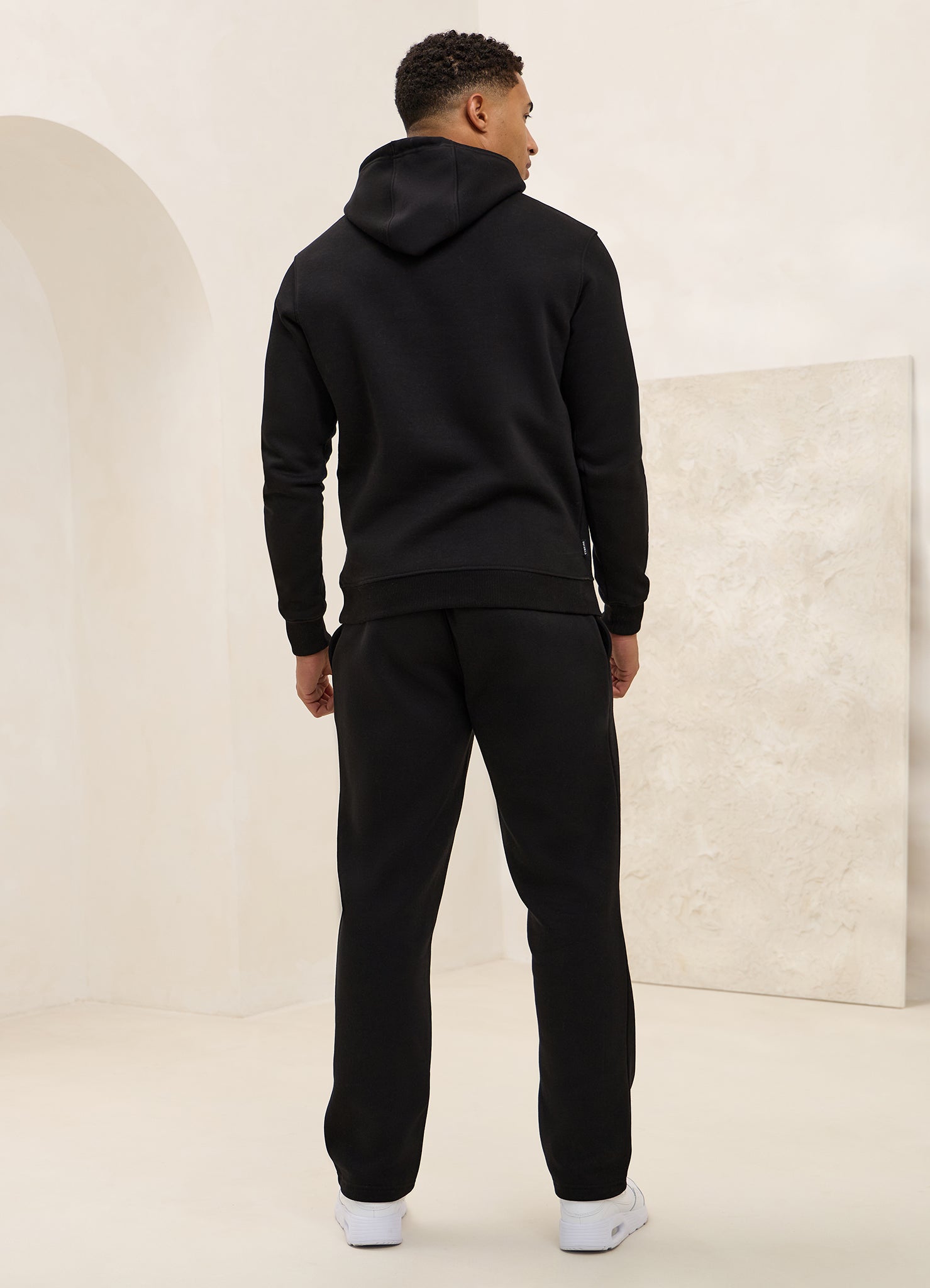 Gym King Fundamental Linear Straight Leg Jogger - Black