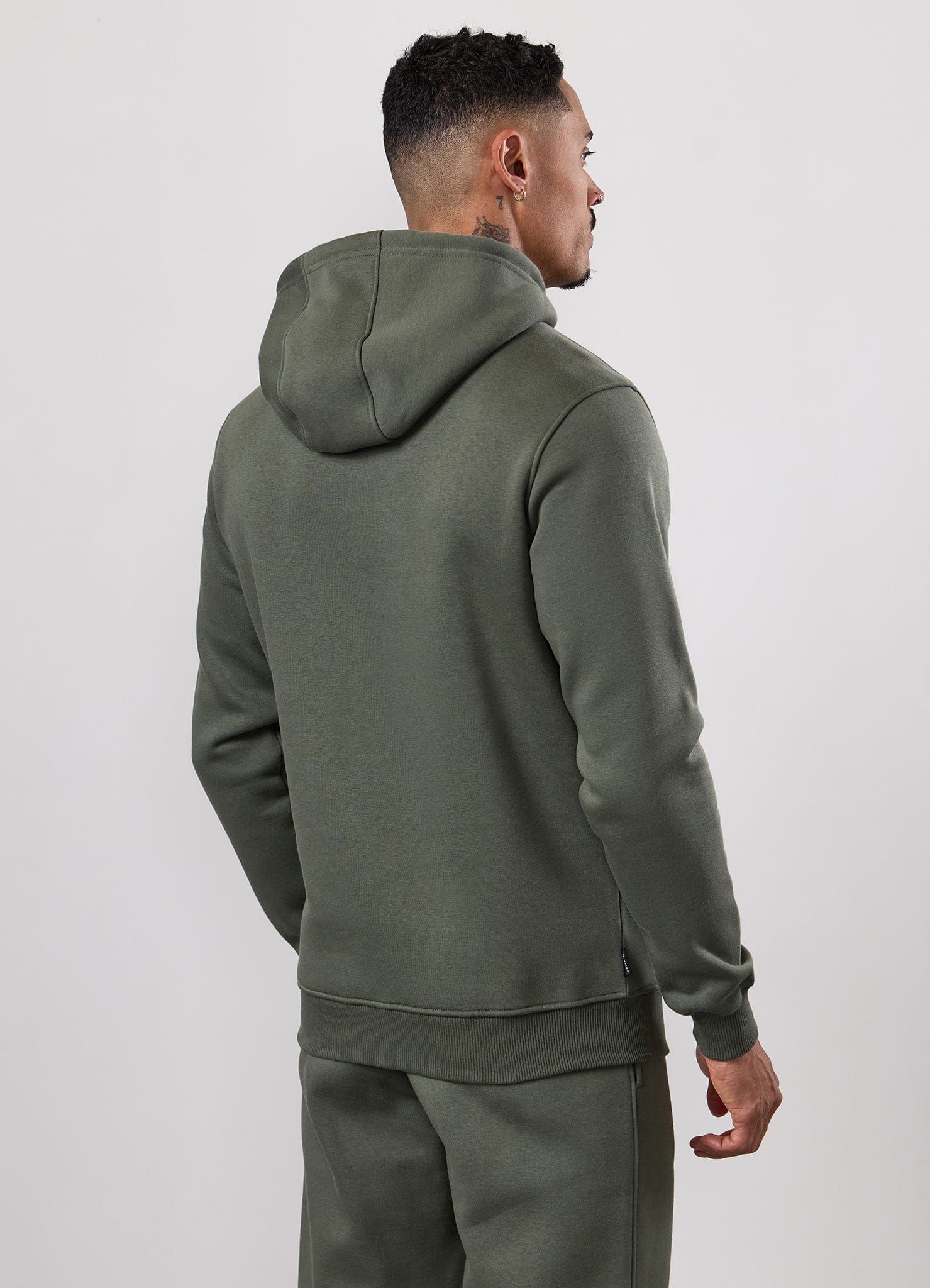 Gym King Fundamental Hood Tracksuit - Deep Olive