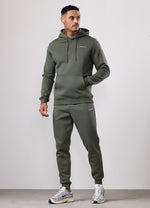 Gym King Fundamental Hood Tracksuit - Deep Olive