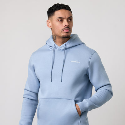 Gym King Fundamental Linear Hoodie - Powder Blue