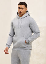 Gym King Fundamental Linear Hood Tracksuit - Grey Marl
