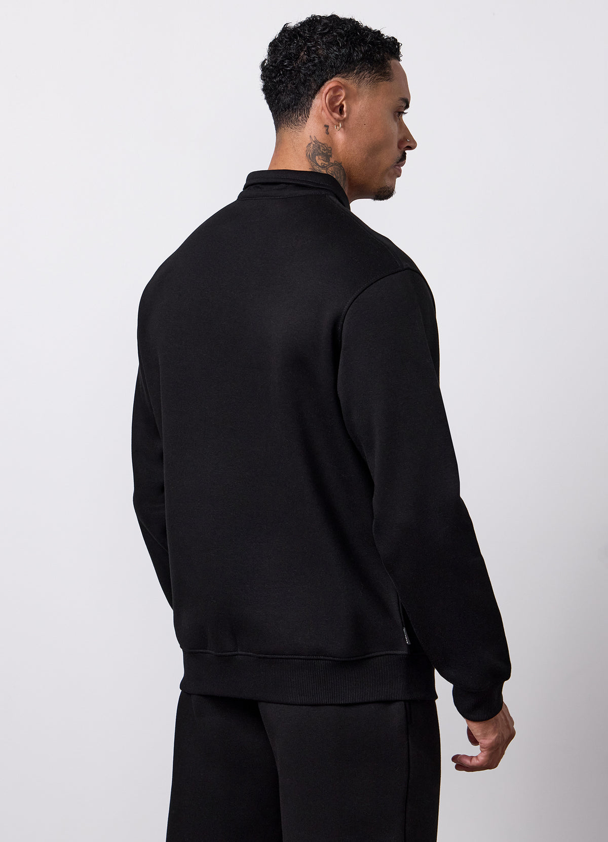 Gym King Fundamental Linear LS Polo - Black