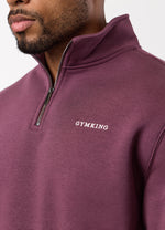 Gym King Fundamental Linear 1/4 Zip Tracksuit - Mulberry