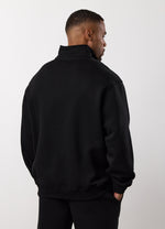 Gym King Fundamental Linear 1/4 Zip Tracksuit - Black