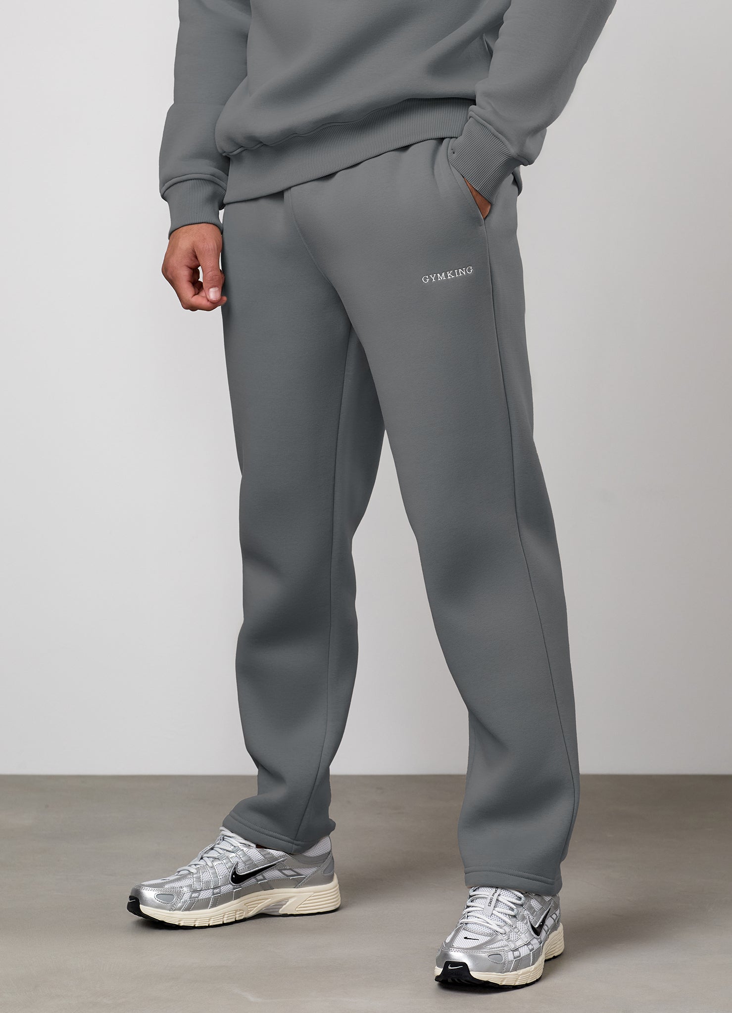 Gym King Fundamental Linear Straight Leg Jogger - Mountain Slate