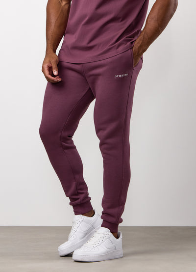 Gym King Fundamental Linear Fleece Jogger - Mulberry