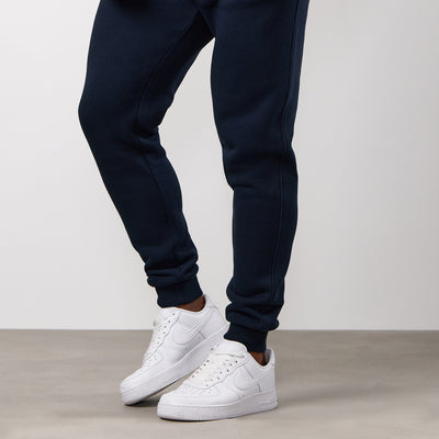 Men's navy blue fleece jogger