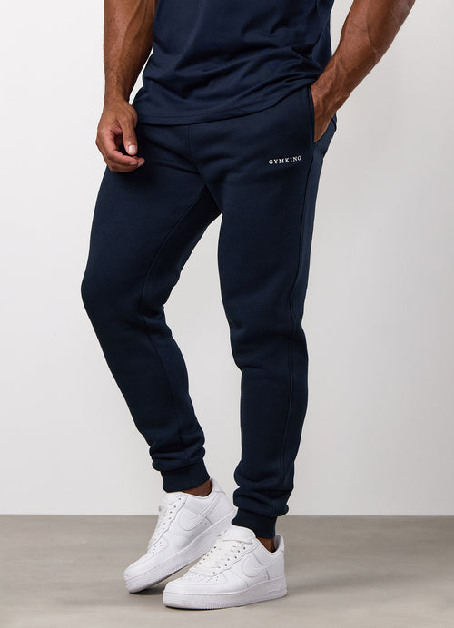 Men's navy blue fleece jogger