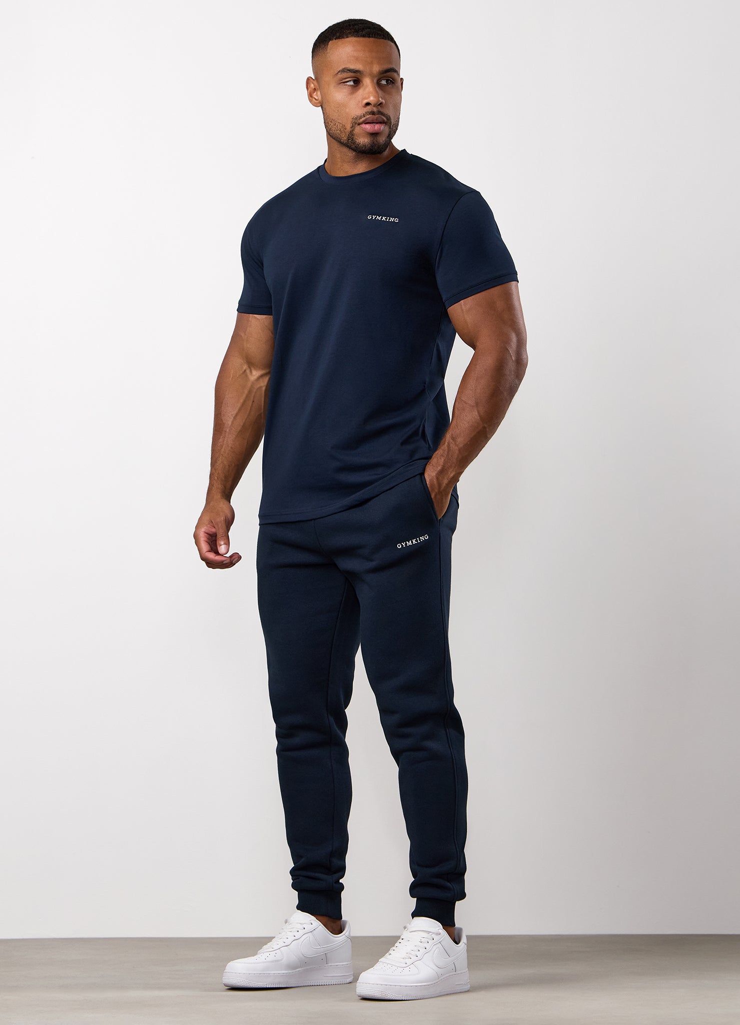 Gym King Fundamental Linear Jogger - Navy