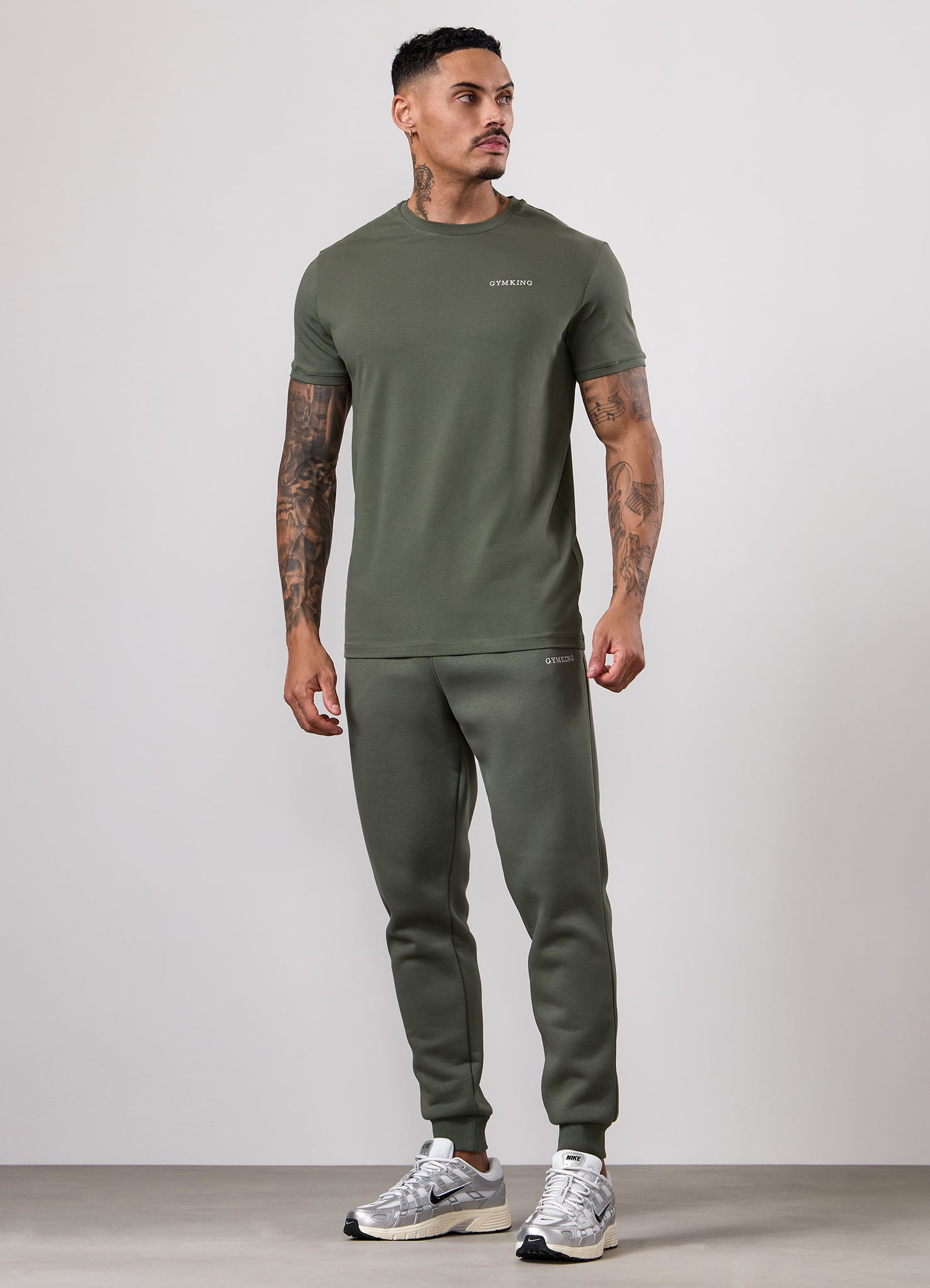 Gym King Fundamental Linear Jogger - Deep Olive