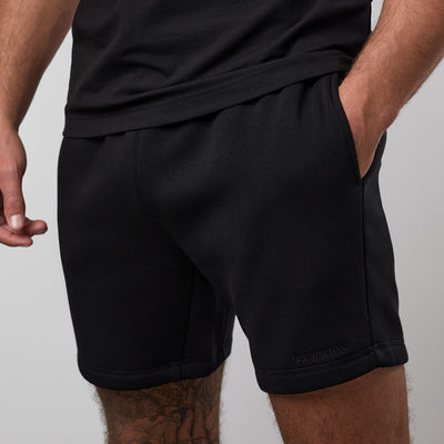 Gym King Fundamental Linear Short - Black/Black