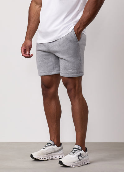 Gym King Fundamental Linear Short - Grey Marl