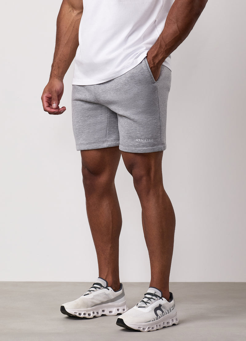 Gym King Fundamental Linear Short - Grey Marl