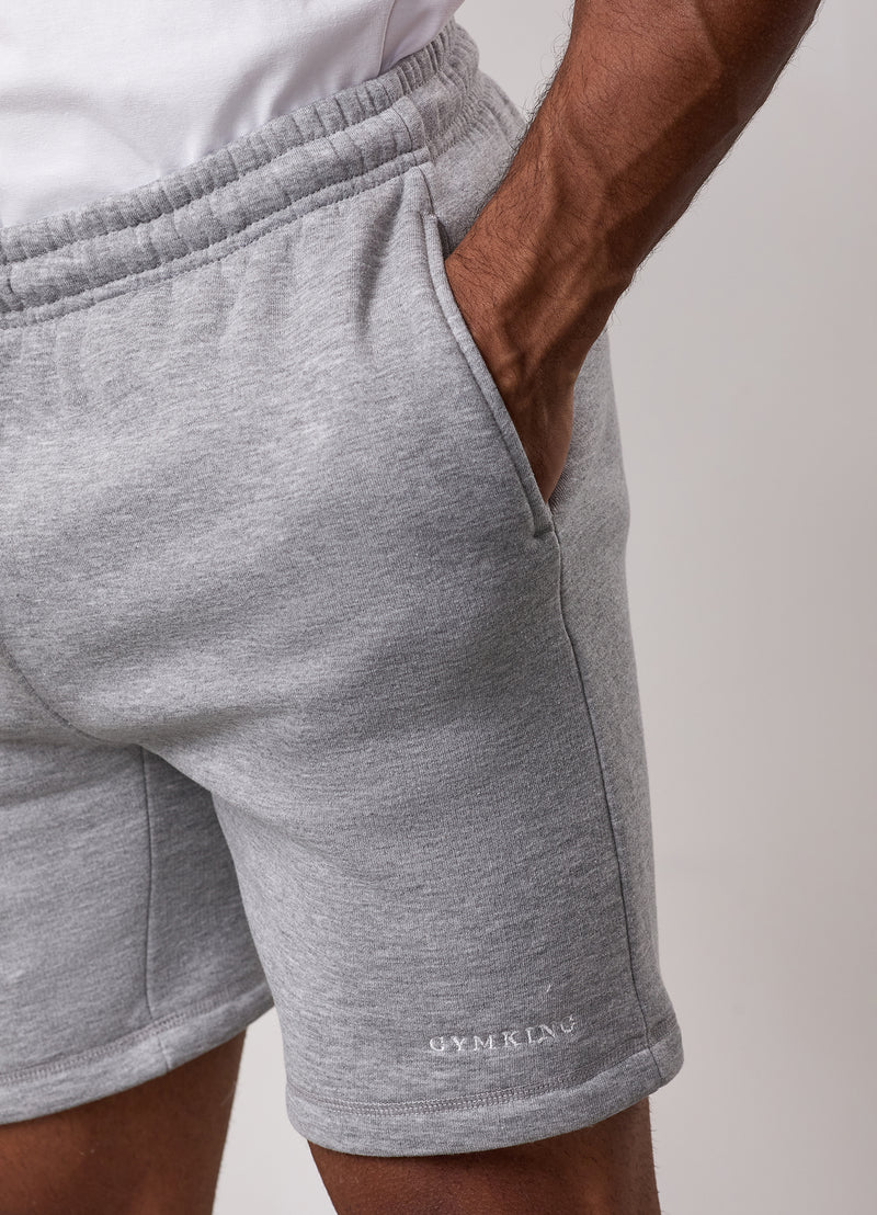Gym King Fundamental Linear Short - Grey Marl