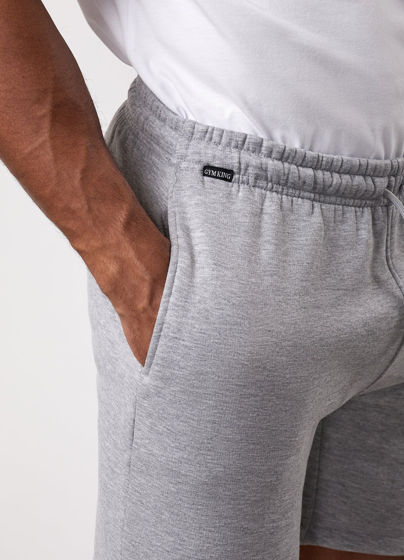 Gym King Fundamental Linear Short - Grey Marl