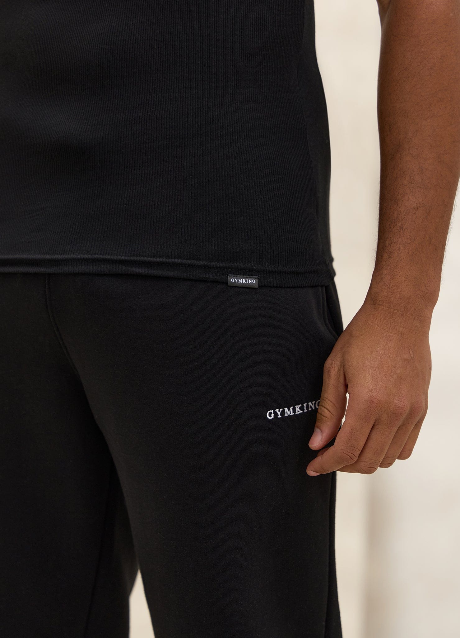 Gym King Fundamental Rib Vest - Black