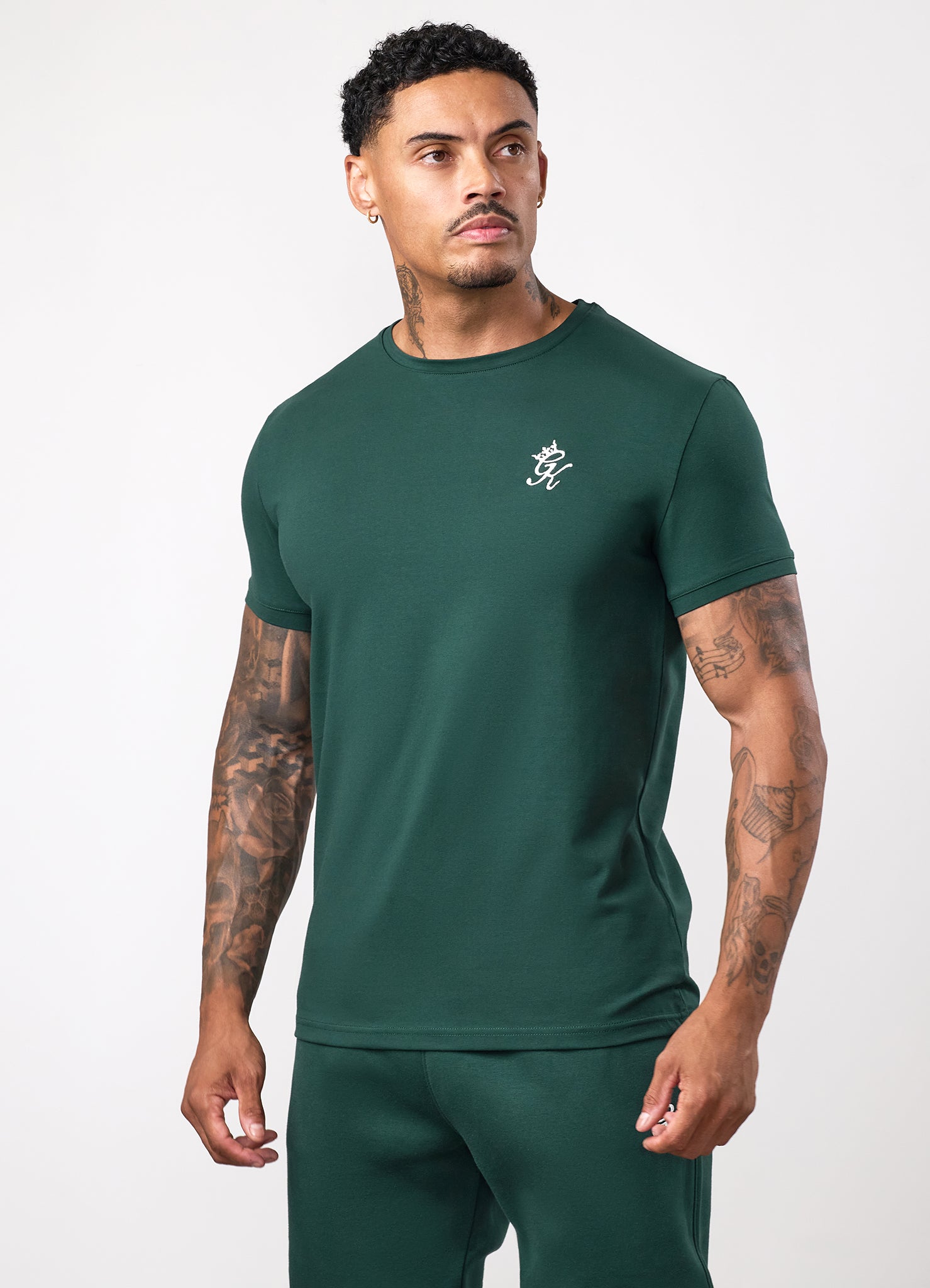 Gym King Fundamental Tee - Deep Forest Green